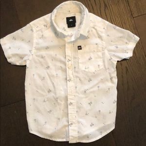 Boys quicksilver button down shirt